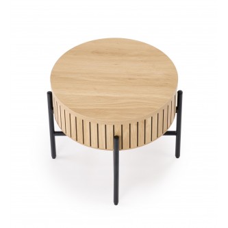 DANTE zestaw 2 ław, naturalny / czarny (1p1zestaw)