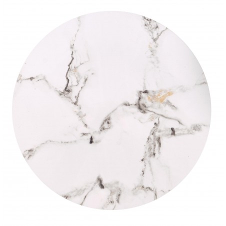 FATIMA zestaw 2 ław, biały marmur / czarny (1p1szt)