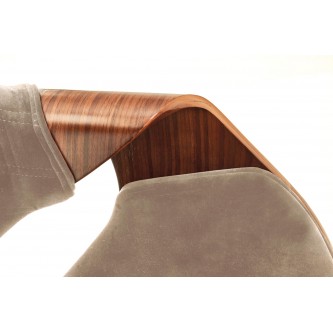 K396 krzesło orzechowy / beżowy (1p1szt)