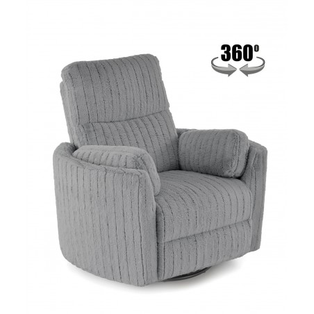 PEGAS fotel wypoczynkowy popielaty (1p1szt)