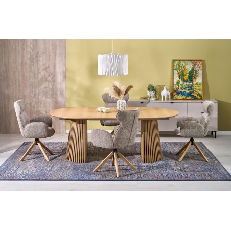 FARGO stół rozkładany, blat - naturalny, nogi - naturalny (2p1szt)