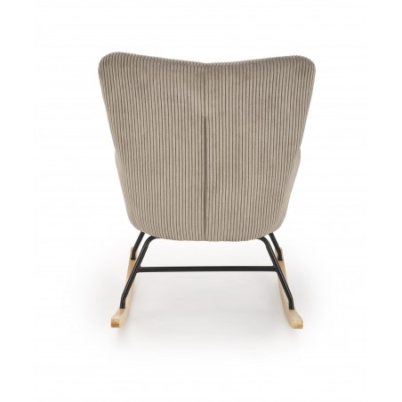 BELMIRO fotel wypoczynkowy z funkcją kołyski, popielaty (1p1szt)