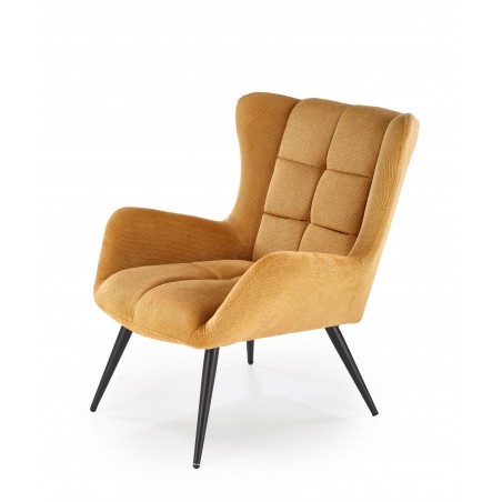 BYRON fotel wypoczynkowy musztardowy (1p1szt)
