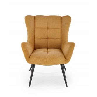 BYRON fotel wypoczynkowy musztardowy (1p1szt)