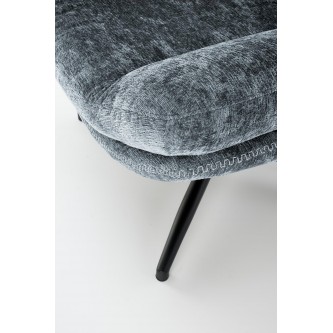 DARIO fotel wypoczynkowy z podnóżkiem oraz z funkcją kołyski, niebieski (1p1szt)