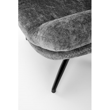 DARIO fotel wypoczynkowy z podnóżkiem oraz z funkcją kołyski, popielaty (1p1szt)