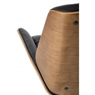 GAVIN fotel gabinetowy orzechowy / czarny (1p1szt)