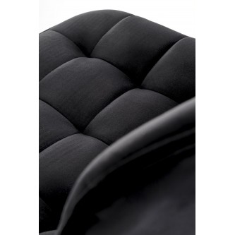 H120 hoker nogi - złote, siedzisko - czarny (1p1szt)