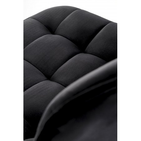 H120 hoker nogi - złote, siedzisko - czarny (1p1szt)