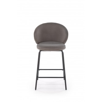 H121 hoker nogi - czarny, siedzisko - popielaty (1p2szt)