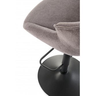 H122 hoker nogi - czarny, siedzisko - popielaty (1p2szt)