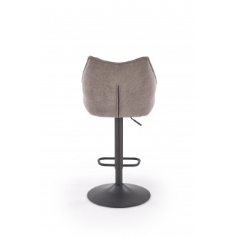 H122 hoker nogi - czarny, siedzisko - popielaty (1p2szt)