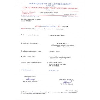 HASEL fotel gabinetowy czarny / popiel