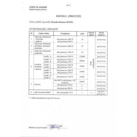 HASEL fotel gabinetowy czarny / popiel