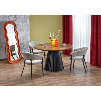 HEVELIUS stół, blat - orzechowy, noga - czarny (2p1szt)