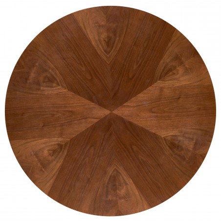 HEVELIUS stół, blat - orzechowy, noga - czarny (2p1szt)