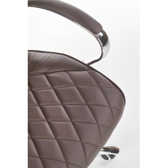 HILTON fotel gabinetowy czekoladowy