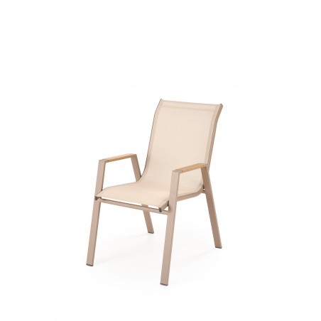 HOVER krzesło ogrodowe, beżowy / cappuccino (1p1szt)