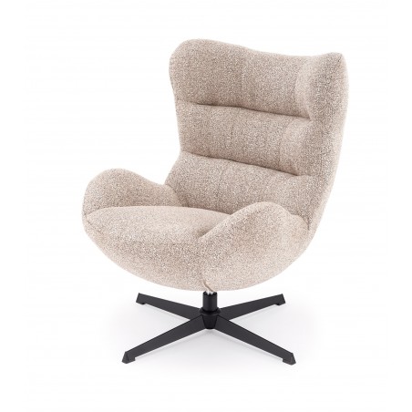 JACKIE fotel wypoczynkowy z funkcją obracania, c.beżowy (1p1szt)