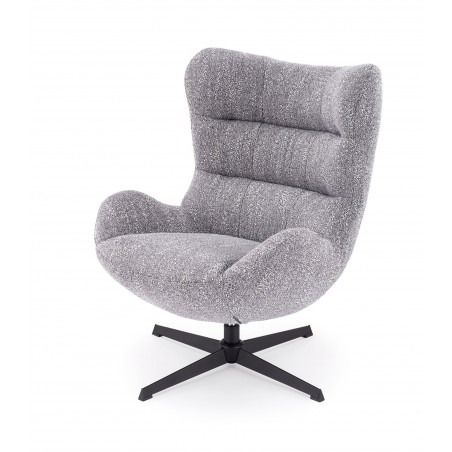 JACKIE fotel wypoczynkowy z funkcją obracania, popielaty (1p1szt)