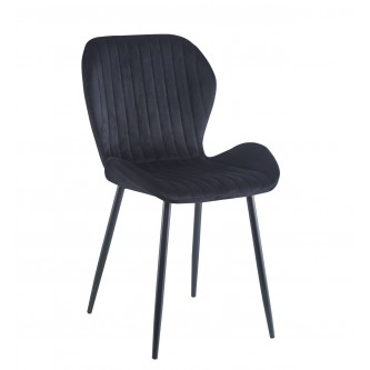 Krzesło DOLLY II Velvet | Czarne Nogi | Elegancja i Komfort