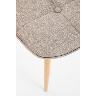 K316 krzesło tapicerka - beżowa, nogi - dąb miodowy (1p4szt)