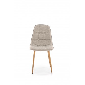 K316 krzesło tapicerka - beżowa, nogi - dąb miodowy (1p4szt)