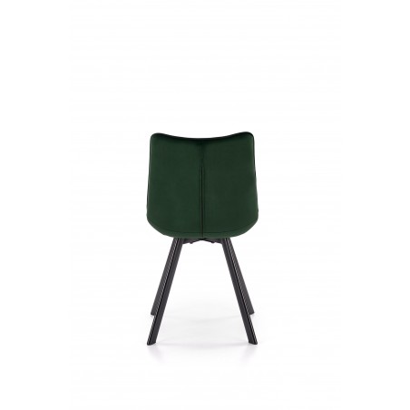 K332 krzesło nogi - czarne, siedzisko - ciemny zielony (1p2szt)