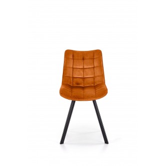 K332 krzesło nogi - czarne, siedzisko - cynamonowy (1p2szt)