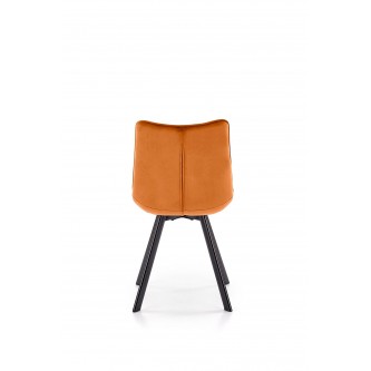 K332 krzesło nogi - czarne, siedzisko - cynamonowy (1p2szt)