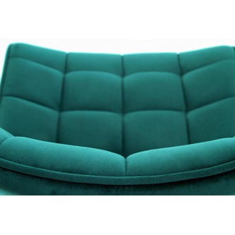 K332 krzesło nogi - czarne, siedzisko - turkusowy (1p2szt)