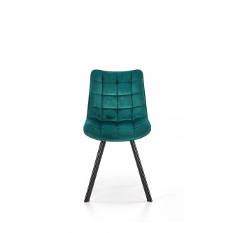 K332 krzesło nogi - czarne, siedzisko - turkusowy (1p2szt)