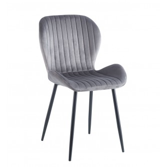 DOLLY II krzesło|velvet|czarne nogi