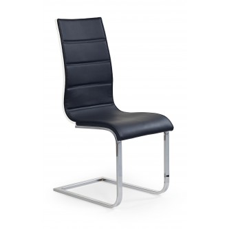 K104 krzesło czarny/biały ekoskóra (2p4szt)