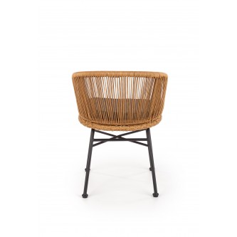 K400 krzesło czarny / naturalny / popielaty (1p2szt)