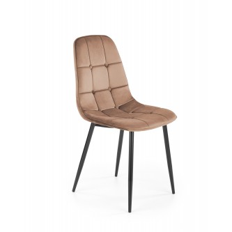 K417 krzesło beżowy velvet (1p4szt)