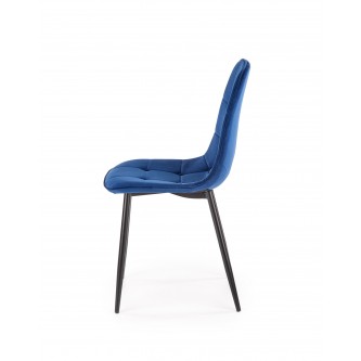 K417 krzesło granatowy velvet (1p4szt)