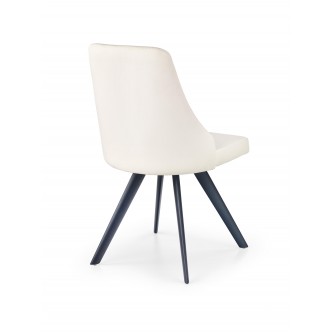 K206 krzesło biało / czarny (2p4szt)