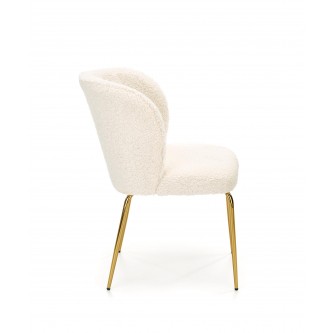 K474 krzesło kremowy-złoty (1p2szt)