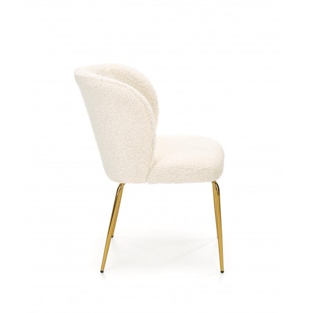 K474 krzesło kremowy-złoty (1p2szt)