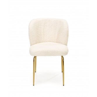 K474 krzesło kremowy-złoty (1p2szt)