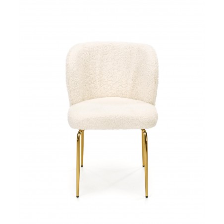 K474 krzesło kremowy-złoty (1p2szt)