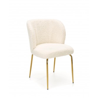 K474 krzesło kremowy-złoty (1p2szt)