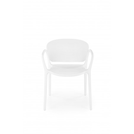K491 krzesło plastik biały (1p4szt)