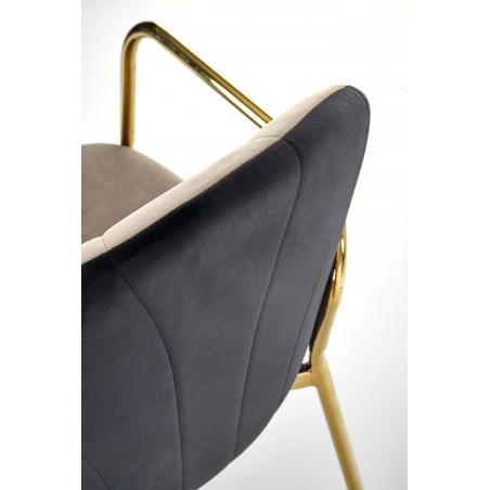 K500 krzesło beżowy / czarny (1p2 szt)