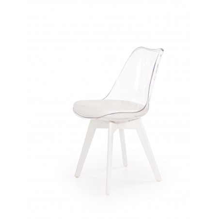 K245 krzesło bezbarwny / biały (1p2szt)
