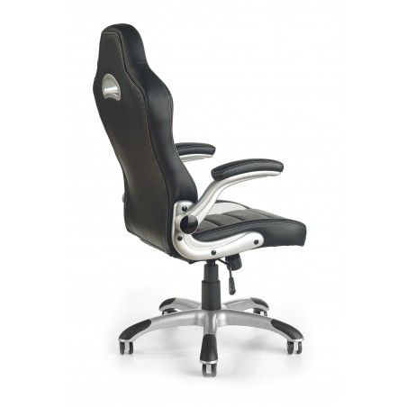 LOTUS fotel gabinetowy czarno-popielaty