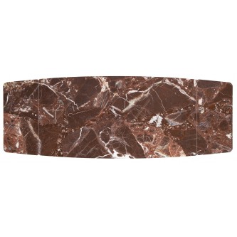 MARVIN stół rozkładany, blat - bordowy marmur, noga - czarny (2p1szt)