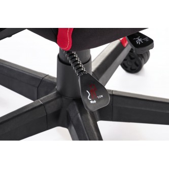 NITRO 2 fotel gabinetowy tkanina, czerwony / czarny (1p1szt)