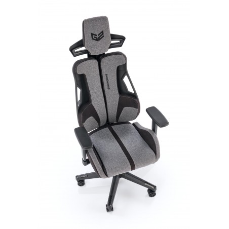 NITRO 2 fotel gabinetowy tkanina, popielaty / czarny (1p1szt)